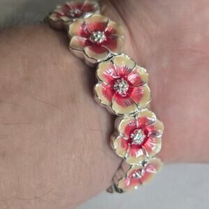 Floral Enamel Bracelet